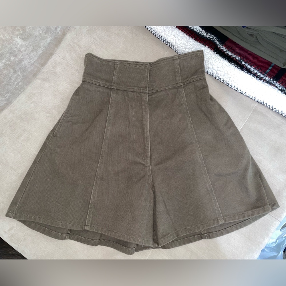 High Waist Brown Shorts